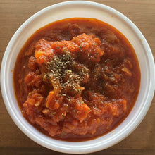 画像をギャラリービューアに読み込む, 桜えびとジャガイモのクリームソース　ベーコンのトマトソース　ごまとさつまいものケーキ（11/15　発送分）
